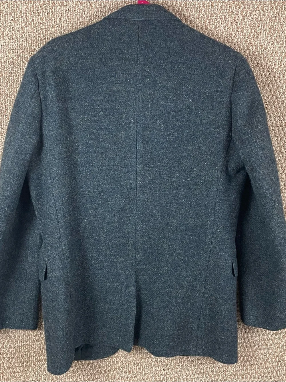 Vintage Harris Tweed Blazer 40 1960s Union Tag Virgin Wool Partially Lined